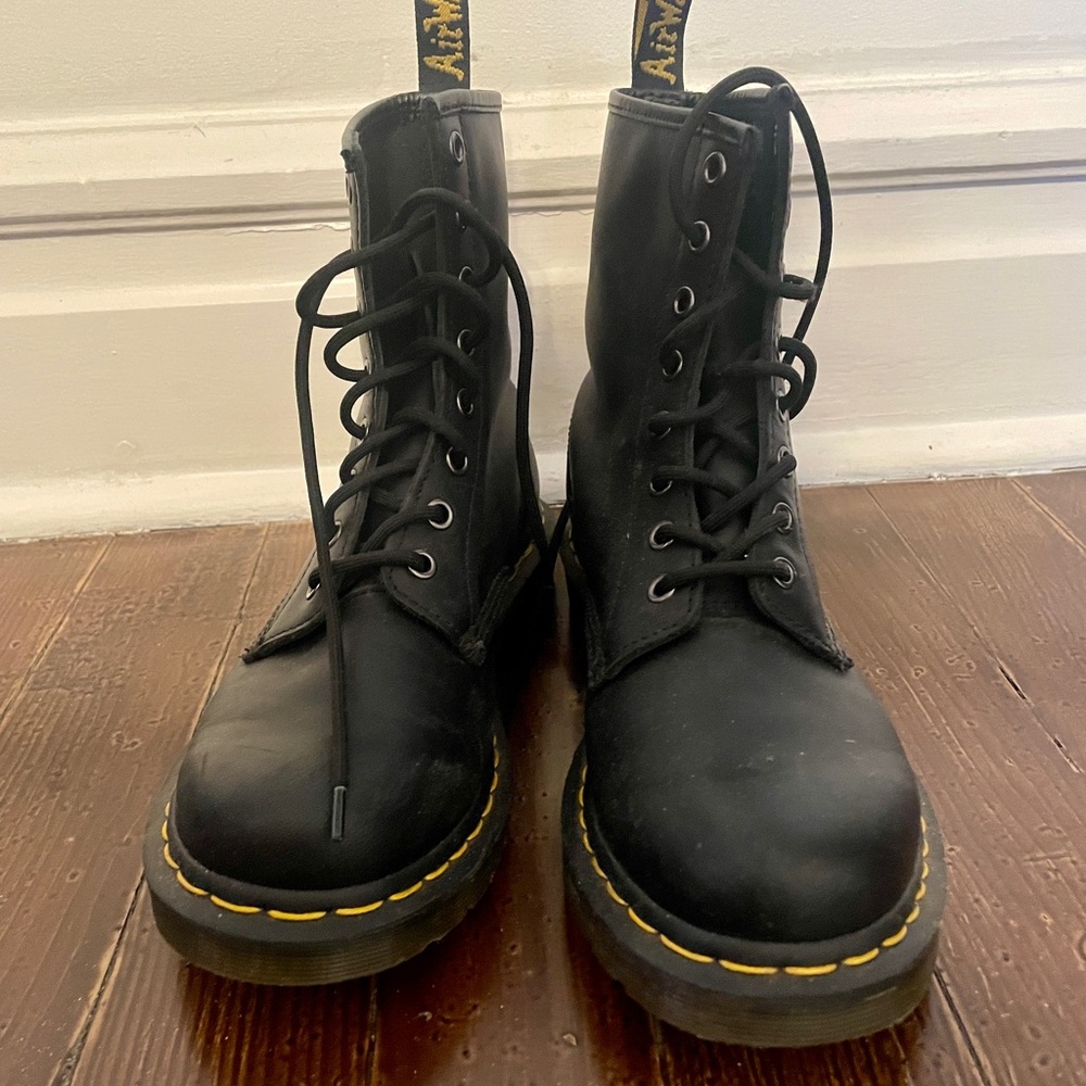 Dr. Martens Women's 1460 W Nappa Leather Combat Boot
